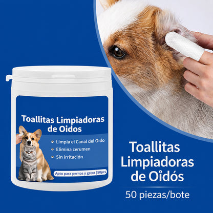 Toallitas Auditivas limpieza Macotas (50 Unidades)