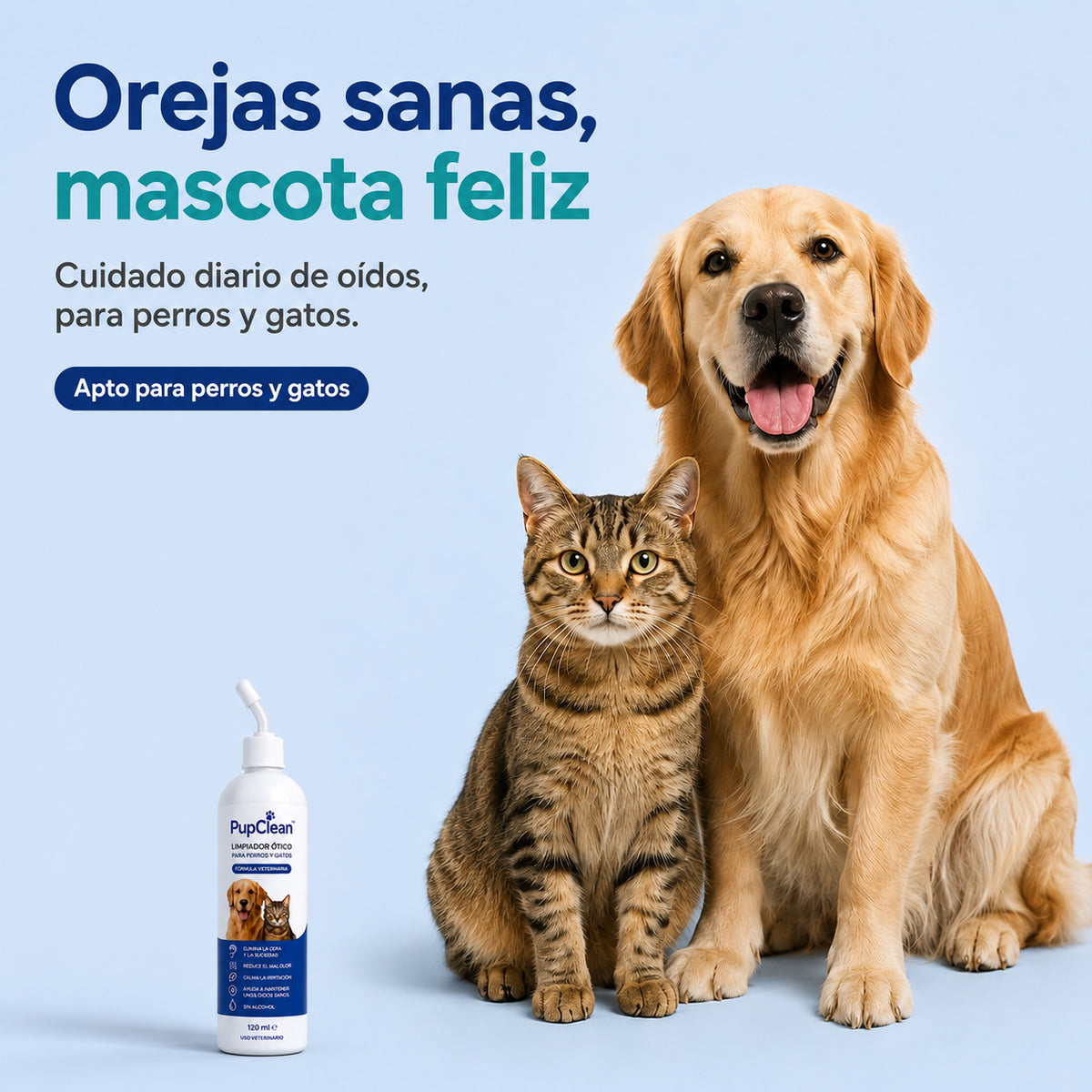 PupClean™ Orejas Limpias y Saludables