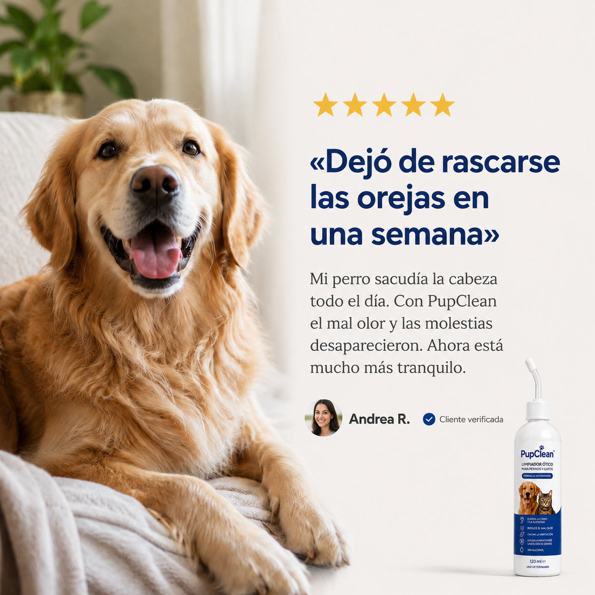 PupClean™ Orejas Limpias y Saludables