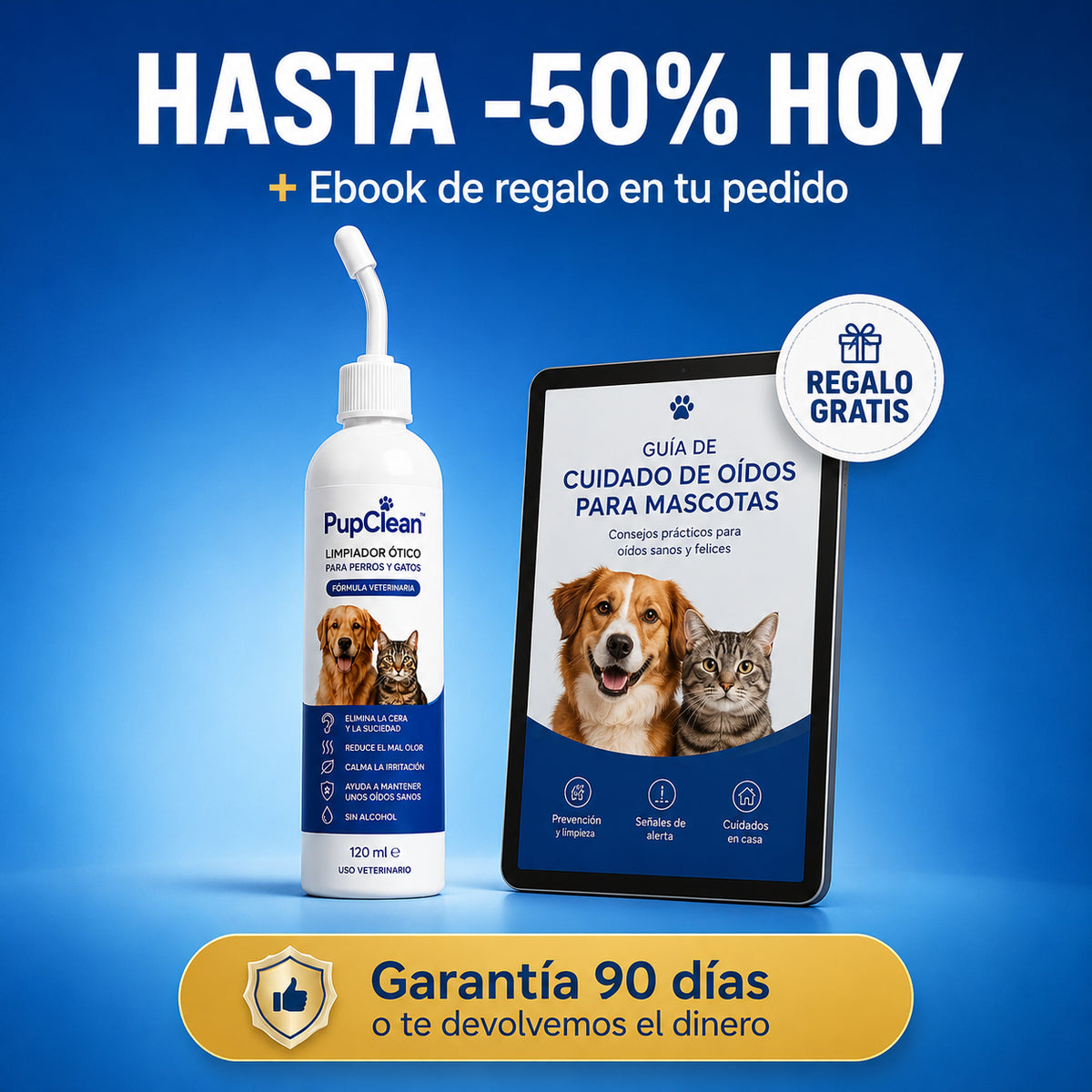 PupClean™ Orejas Limpias y Saludables