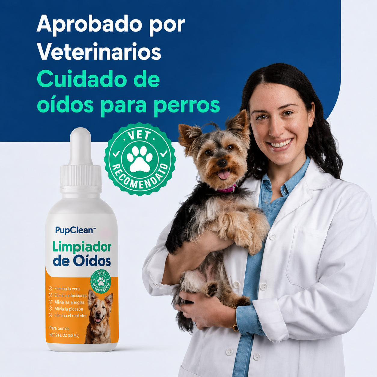 PupClean™ Orejas Limpias y Saludables