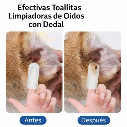 Toallitas Auditivas limpieza Macotas (50 Unidades)